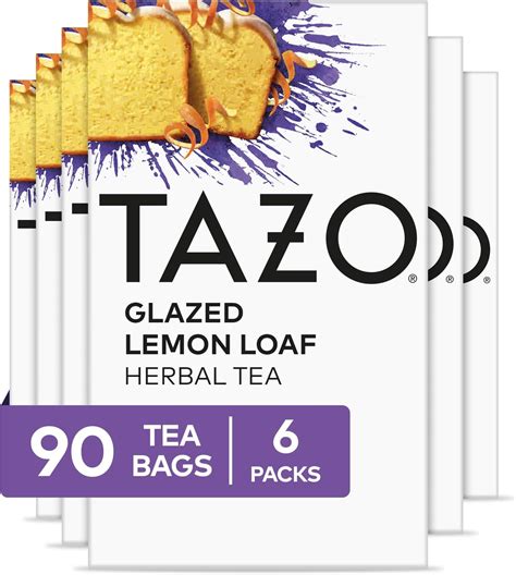 Amazon.com : TAZO Dessert Delights Glazed Lemon Loaf Herbal Tea Bags ...