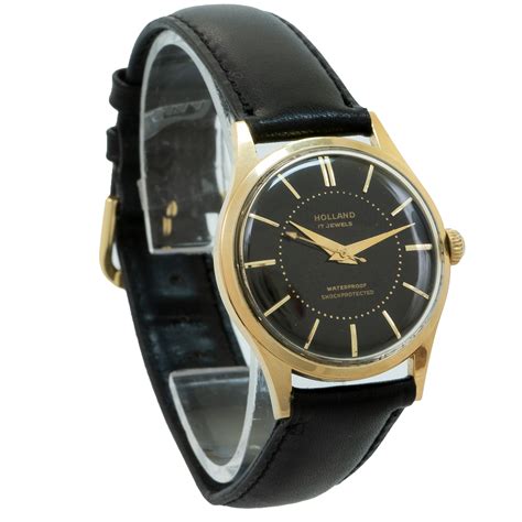 Holland Black Lacquered Dial *Vintage* - Inventory 4051 - DelrayWatch.com