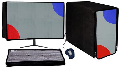 GUTSAV SALES ® COMPUTER COVER 3 SET COVER 24.5 INCH MONITER, KEYBOARD ...