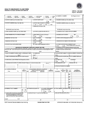 DoL OWCP-1500 2015-2026 - Fill and Sign Printable Template Online