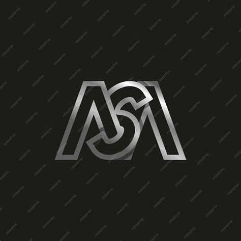 Letra inicial MS ou SM Logo Monograma Logo letra M com S modelo de ...