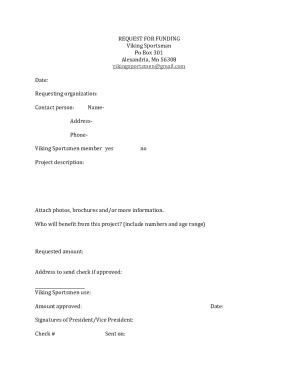 2017-2025 Form MN Viking Sportsman Request for Funding Fill Online ...