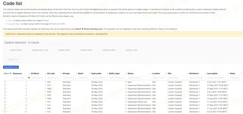 Codes Lists 的图像结果