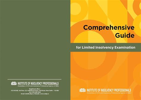 Buy Comprehensive Guide for Limited Insolvency Examination Book Online ...