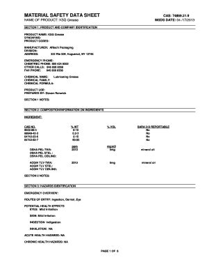 Kop Flex Coupling Grease Sds - Fill and Sign Printable Template Online