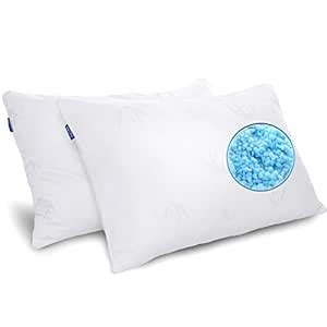 Shredded Memory Foam Pillows for Sleeping Cooling Bamboo Pillow with ...