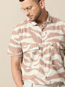 Mr Bowerbird Men Printed Casual Brown Shirt - Buy Mr Bowerbird Men ...