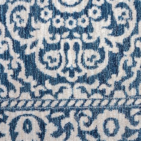 Tayse Blue 2 x 8 Ft. Indoor Modern/Contemporary Runner Rug GRD6406 2X8 ...
