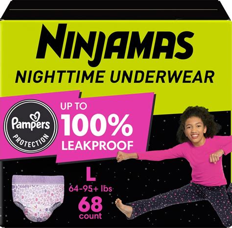 Amazon.com: Pampers Ninjamas Nighttime Bedwetting Underwear Girls ...