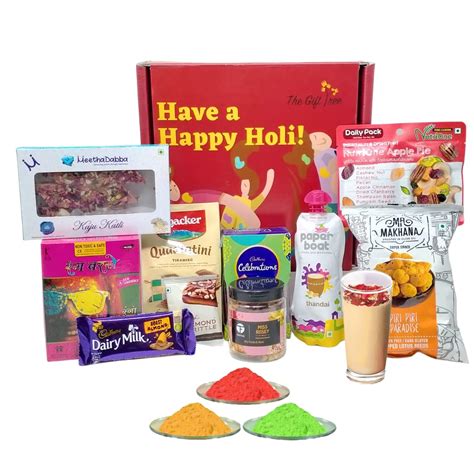 The Gift Tree Tasty Gift Hamper for Holi Festival | Three Eco Friendly ...