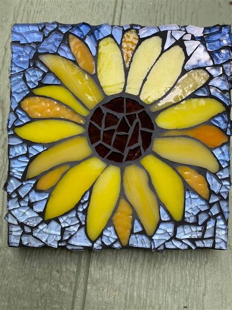 Sunflower Stained Glass Mosaic Art Kit