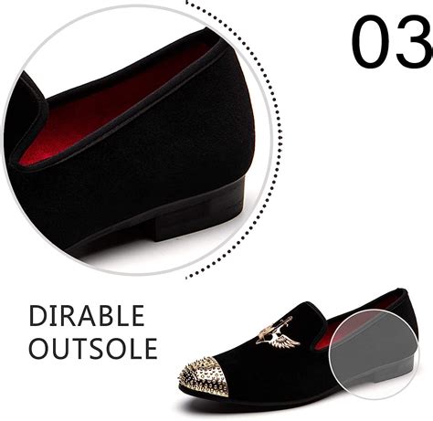 Buy Men Genuine Leather Mens Metallic Textured Slip-on Glitter Loafers ...