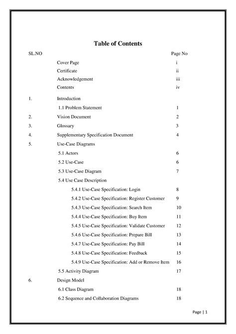 Toaz - aaa - Table of Contents SL Page No Cover Page i Certificate ii ...