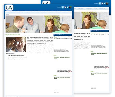 500 Premium Website Templates at Affordable Cost | CA portal