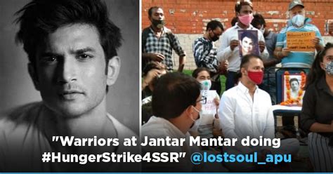 Massive Crowd Joins Sushant's Friends In Their Hunger Strike At Jantar ...