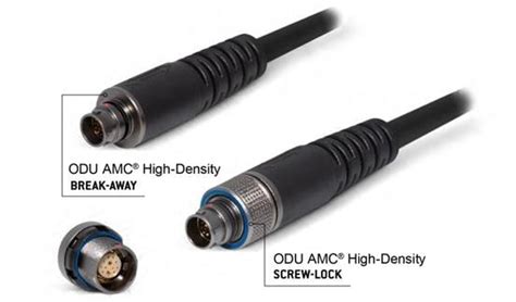 AMC High-Density Connectors with Screw Locks - ODU | Mouser