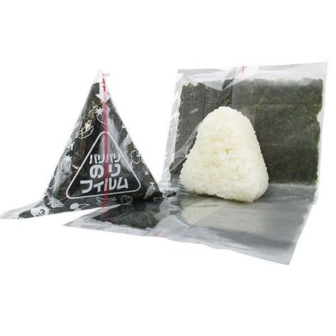 Artnap Onigiri Wrapper Rice Ball Plastic Film Wrapping 50 Sheets ...