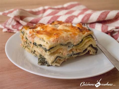 Lasagnes au saumon et aux épinards   Cuisinons En Couleurs