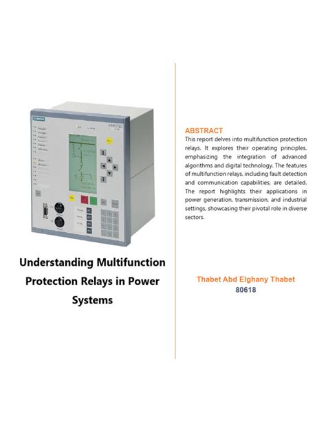 Image result for Function Protection Relay