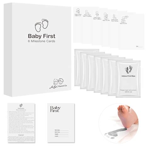 Sproutlets Premium Inkless Monthly Milestone Cards Kit - Elegant Baby ...