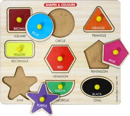 Ophiuchus Wooden Shape Color Slat Puzzle Learning Preschool Toys Kids ...