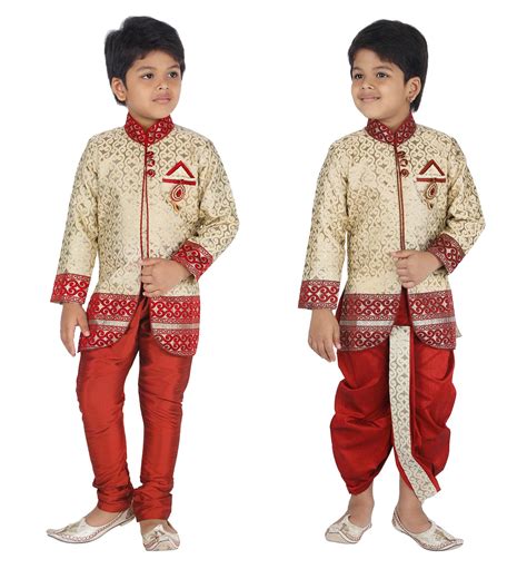 Buy KLAUD ZEE Kids Ethnic Indo-Western Kurta Waistcoat and Dhoti Pant ...