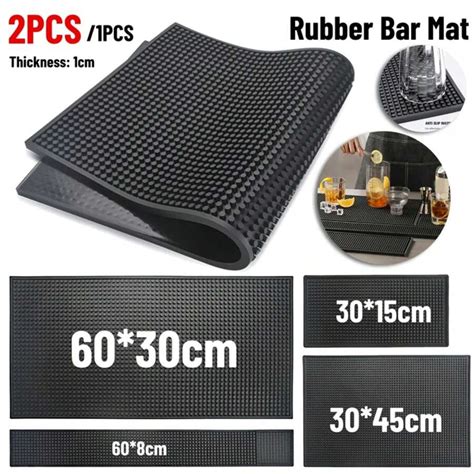 Bar Rubber Coffee Bar Mats Anti-Slip PVC Cup Waterproof Heat Resistant ...