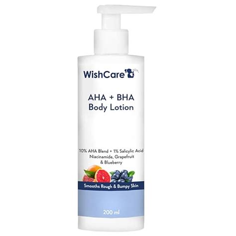Buy WishCare 10% AHA + 1% BHA Body Lotion for Men & Women - Body lotion ...