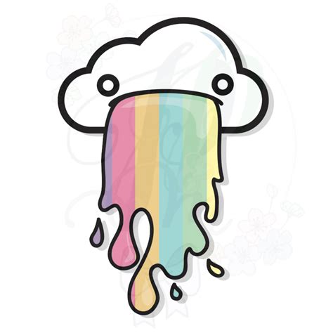 Barf Cloud Die Cut Sticker – Paper planning and more