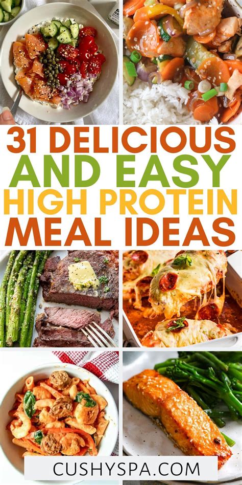 31 Easy High Protein Recipes | Easy high protein meals, Meals, Low carb ...