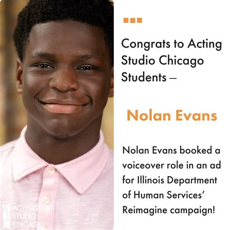 Acting Studio Chicago | A round of applause for ASC student, Nolan ...