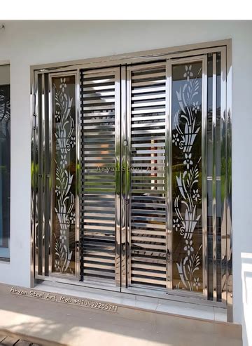 Stainless Steel Gate Design, Darbhanga Bihar by Aryan Steel Art