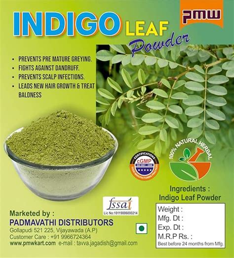 Buy Pmw - Indigo leaf Powder - Neeli Aaku Powder - Avuri Powder ...