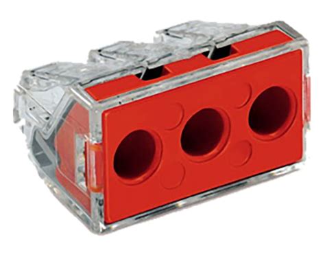 773-173 WAGO | WAGO 773 PUSH WIRE Series Junction Box Connector, 3-Way ...