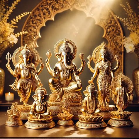 Significance of Gold & Silver Plated Idols in Hindu Worship