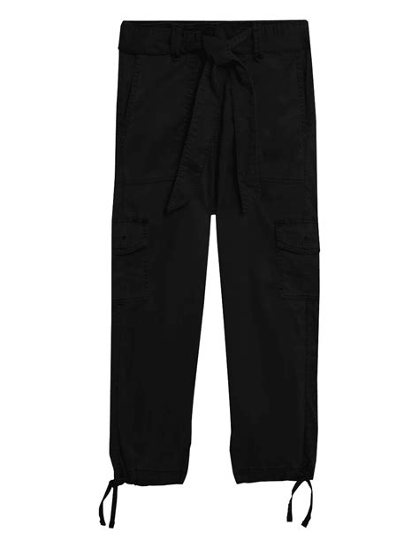 Buy Tencel™ Rich Cargo Tapered Cropped Trousers at Marks & Spencer
