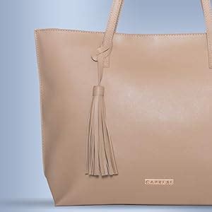 Buy Caprese Women's Vinci Tote Medium (Beige) at Amazon.in