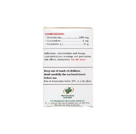 Gel uống Pepsia trị chứng đầy hơi, ợ nóng (30 gói x 10g)