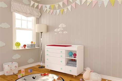 Wooden Chest Of Drawers/ Chest Of Drawer White/ Chest Of Drawer Kids/ 5 ...