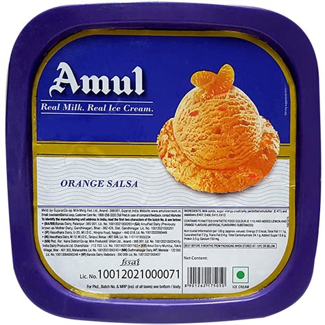 Amul Ice Cream - Orange Salsa, 1 Cup : Amazon.in: Grocery & Gourmet Foods
