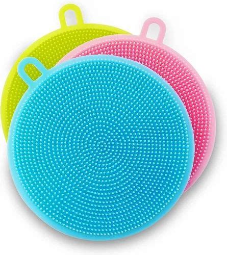 Plastic Scrubbers - Round Silicone Multi Purpose Scrubber Manufacturer ...