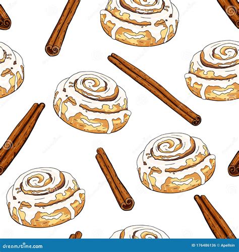 Cinnamon Roll Stock Illustrations – 1,330 Cinnamon Roll Stock ...