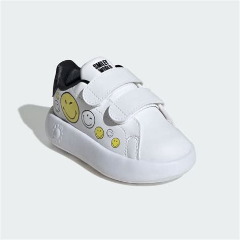 adidas Smiley Advantage Shoes Kids - White | adidas India