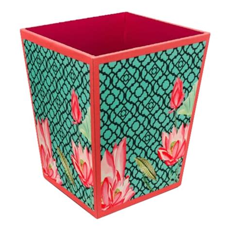 Buy SEJ by Nisha Gupta Dustbin Wooden Dustbin For Bedroom | Open-Top ...