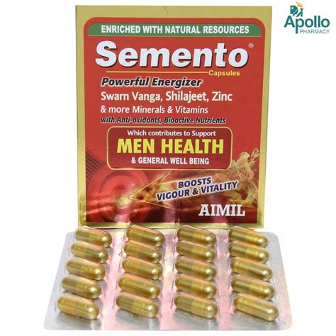 Semento Capsule 20's Price, Uses, Side Effects, Composition - Apollo ...
