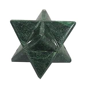 Geometry Merkaba Sacred Star Green Jade Gemstone Spiritual Reiki ...