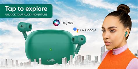 Best Wireless Earphones Under 2000 – iCruze Aura TWS Earbuds (Blue)