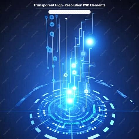 Infographic elements futuristic template banner with copy space tech ...