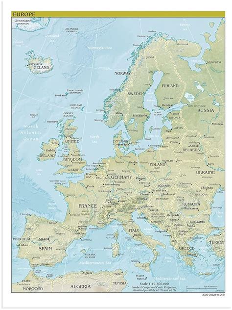 HISTORIX 2021 Europe Map - 18x24 Inch Wall Map of India | Ubuy
