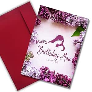 AanyaCentric Mother Ma Maa Mom Special Birthday Printed Greeting Card 5 ...